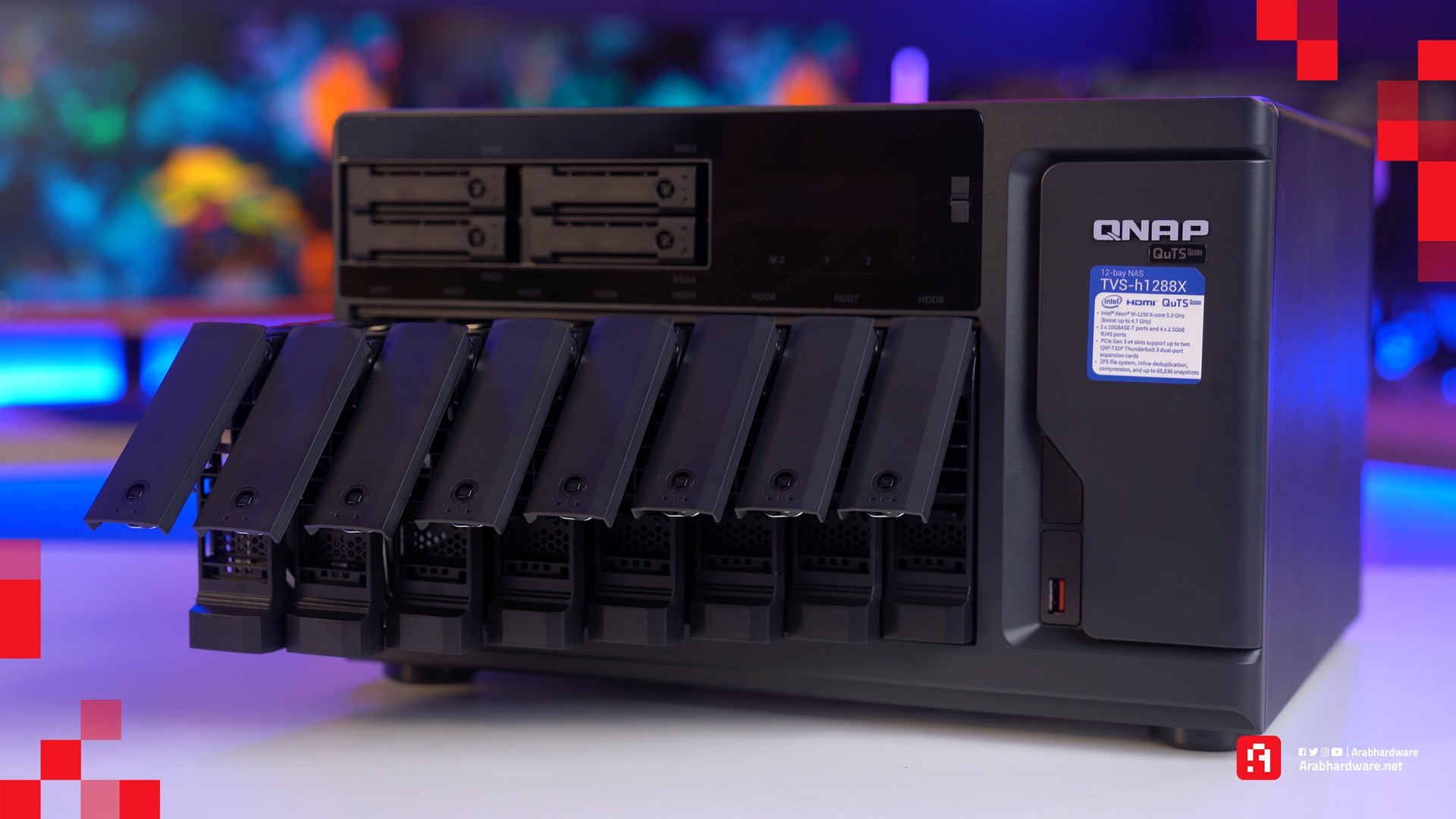 QNAP TVS-H1288X جهاز التخزين الشبكي