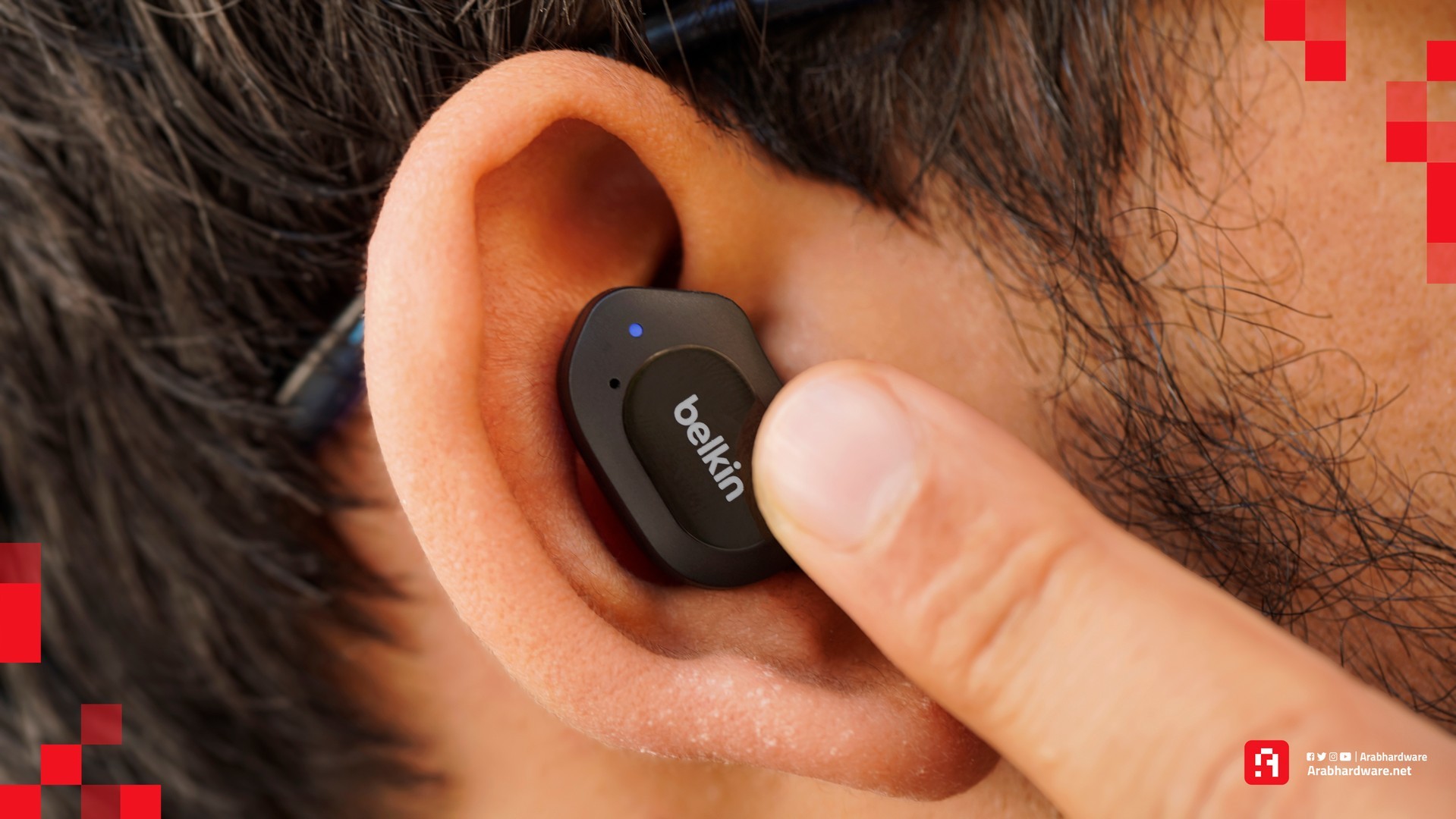 التحكم باللمس في سماعات Belkin SoundForm Play True Wireless Earbuds