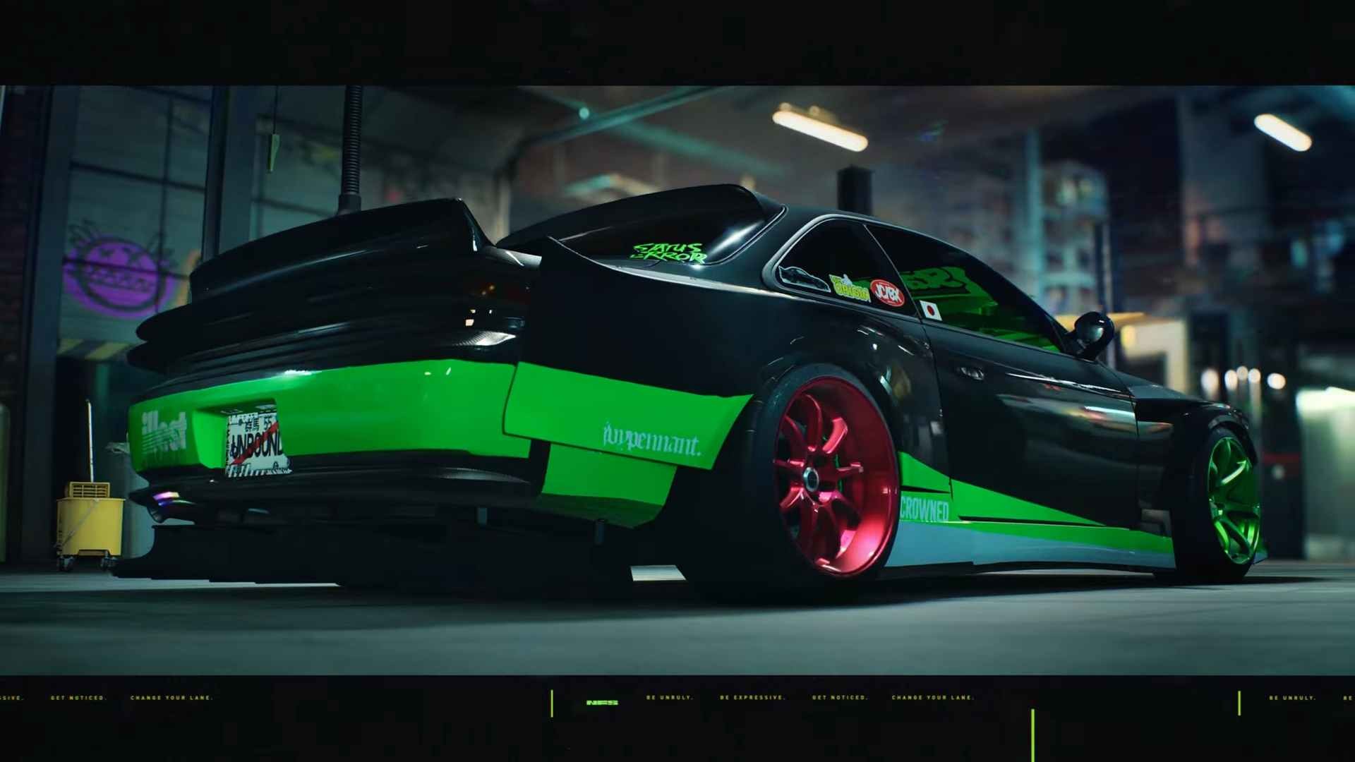 سيارة من لعبة Need for speed unbound