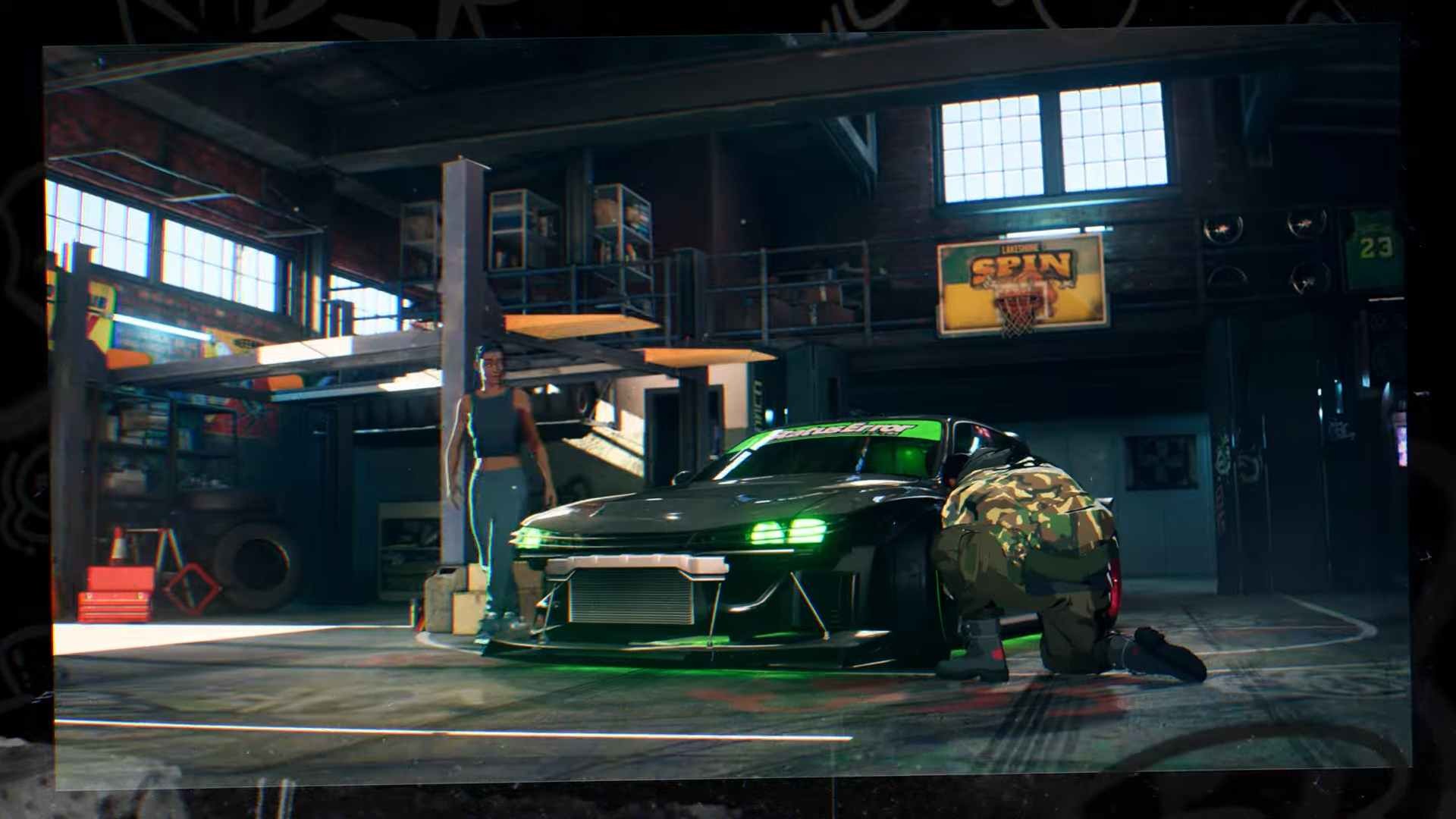 سيارة من لعبة Need for speed unbound
