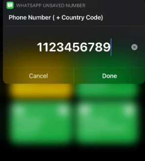 قم بتثبيت اختصار WhatsApp Unsaved Number