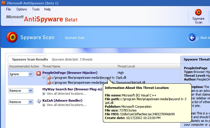 أول إصدار من Microsoft Defender كان يُسمى Microsoft Security Essentials