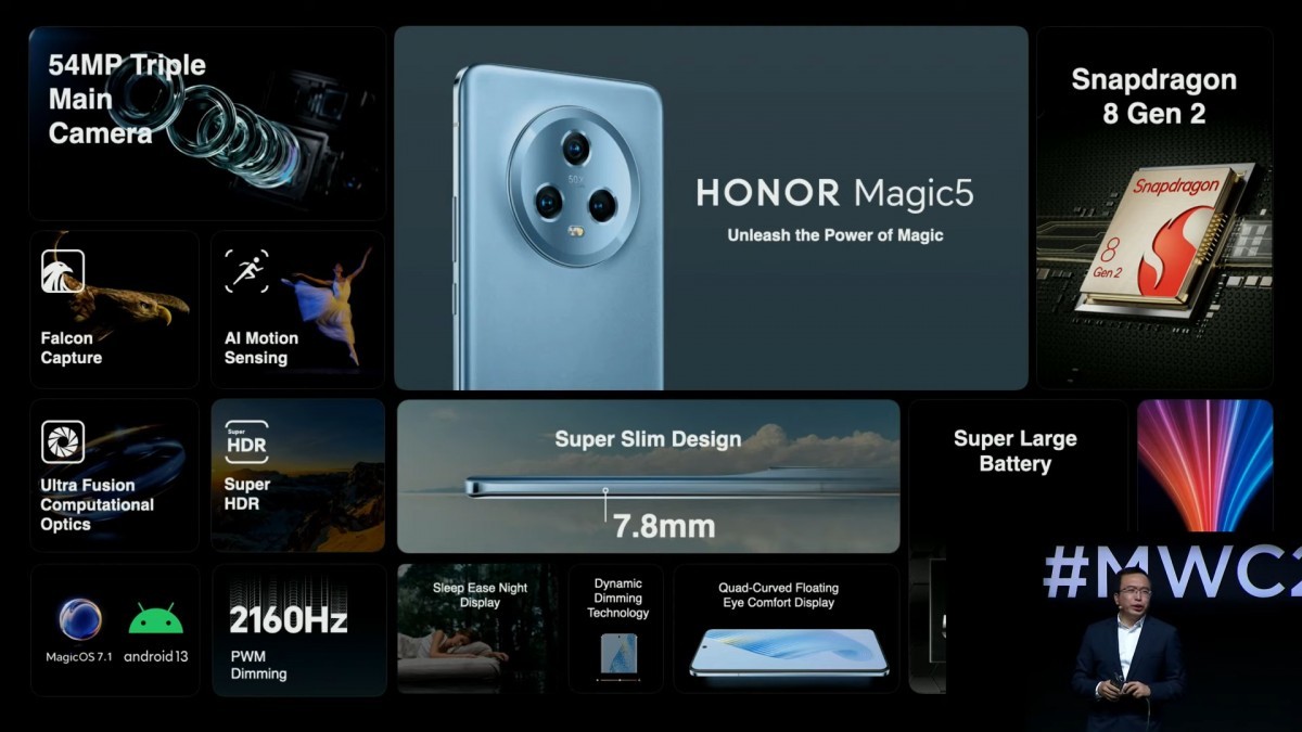 ملخص مواصفات هاتف Honor Magic 5