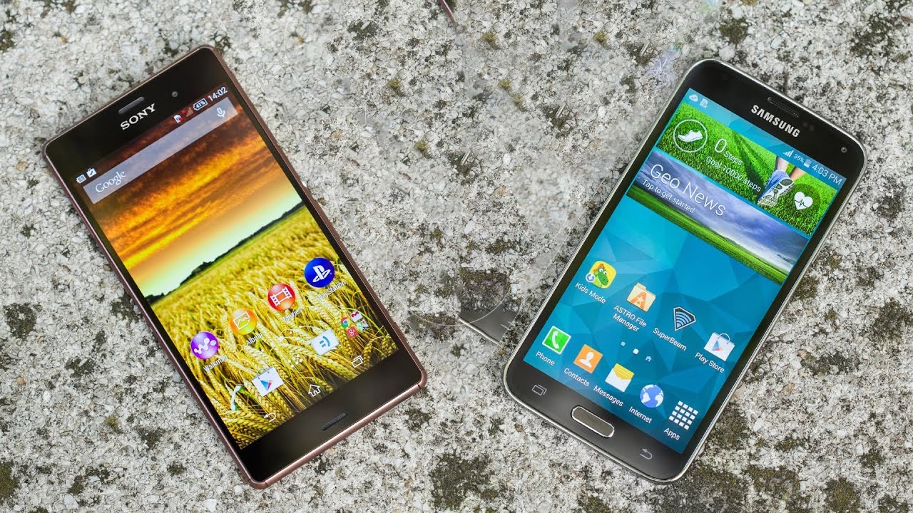 التنوع في تصميم الهواتف الذكية .. مقارنة بين Galaxy S5 و Xperia Z3