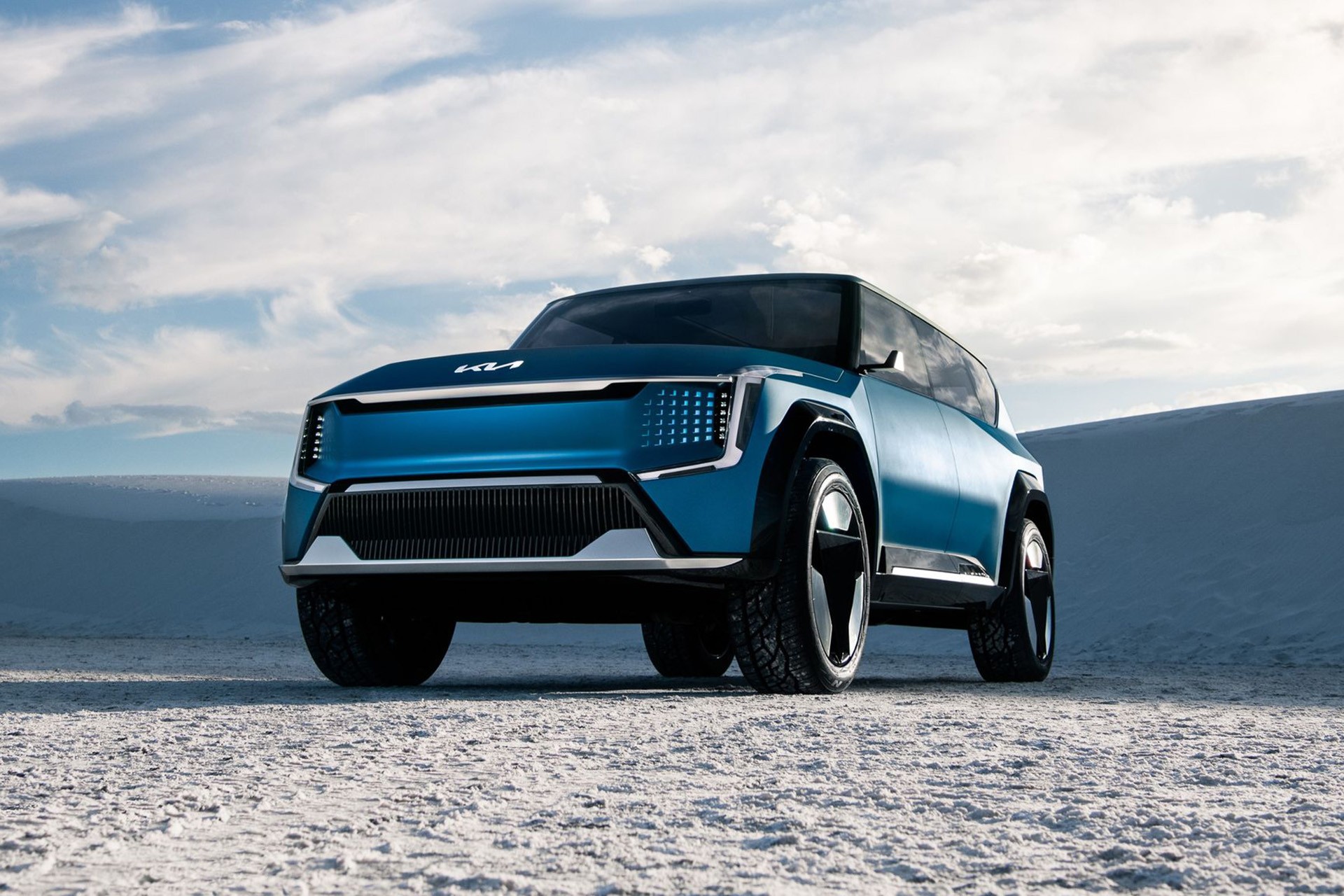 مشروع EV9 من كيا الذي تم الإعلان عنه في معرض لوس آنجلوس للسيارات عام 2021