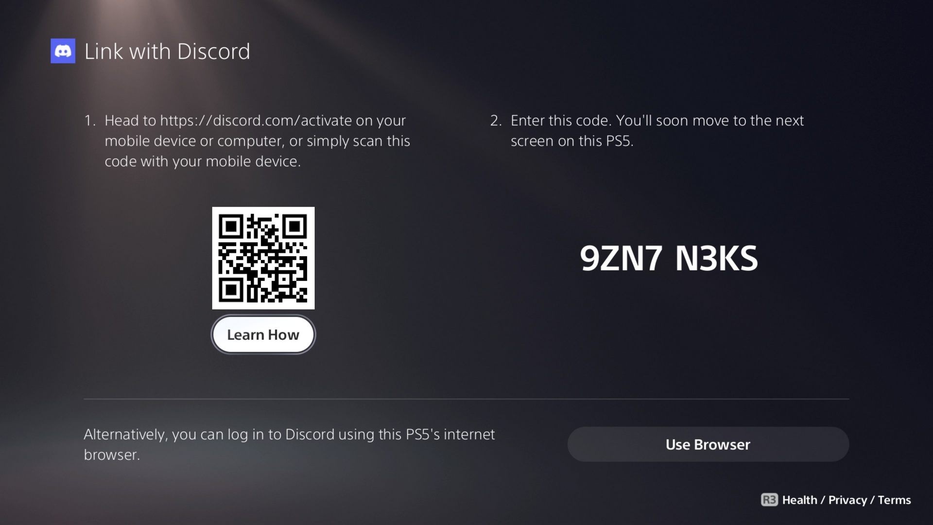 ديسكورد على منصات ps5