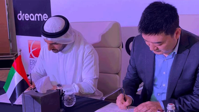 خبر صحفي: مجموعة إيروس تعلن شراكتها الحصرية مع دريم تك في الإمارات