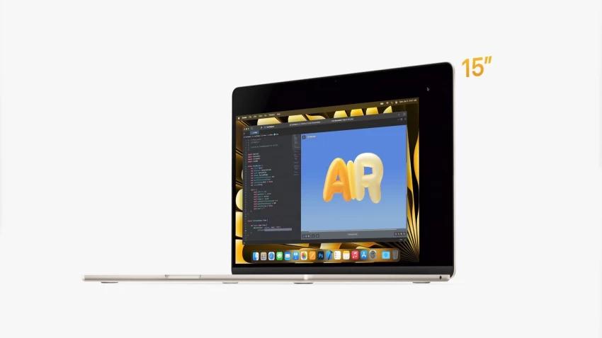 WWDC 2023 : آبل تكشف النقاب رسميا عن ماك بوك Air مقاس 15 بوصة