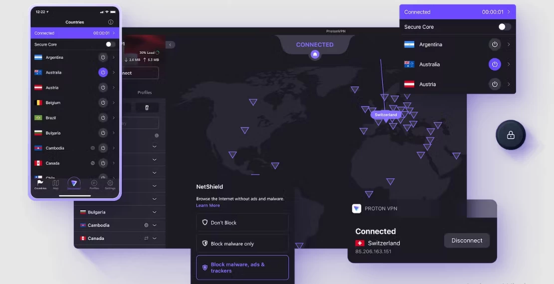 تطبيق ProtonVPN