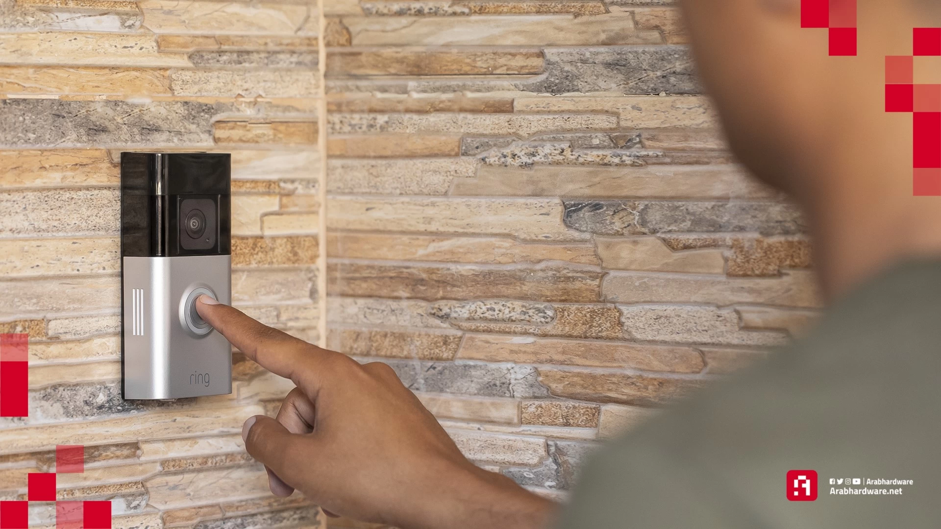 جرس الباب الذكي Ring Battery Doorbell Plus