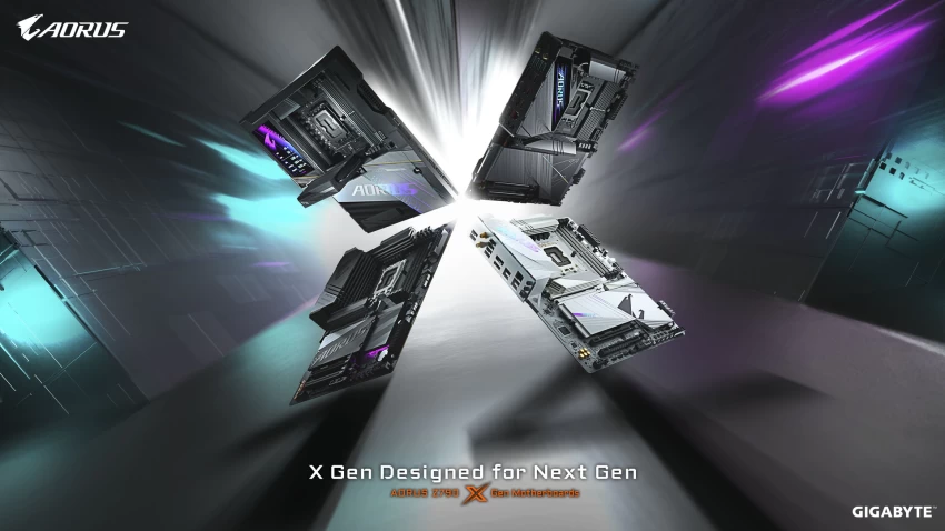 GIGABYTE تعلن عن اللوحات الأم AORUS Z790 X Gen للجيل التالي من Intel