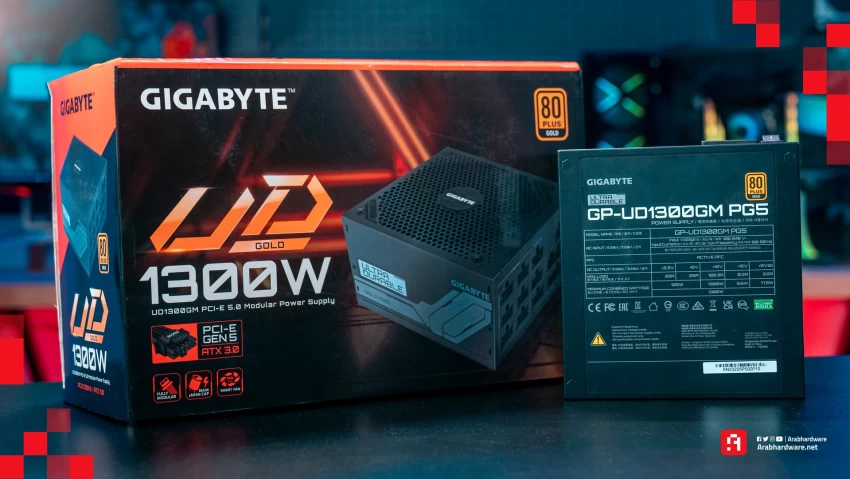 مراجعة الباور سبلاي Gigabyte GP-UD1300GM PG5
