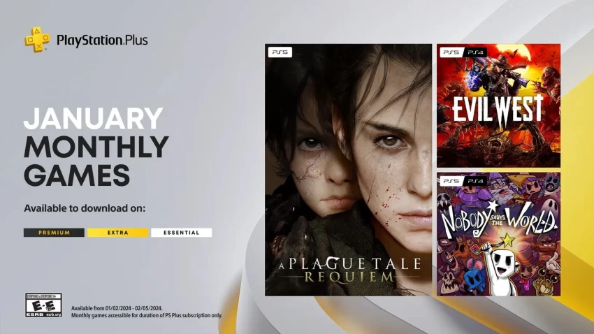 الكشف عن ألعاب خدمة PlayStation Plus المجانية لشهر يناير