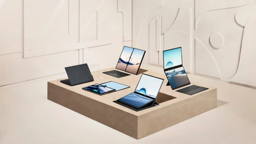 CES24: شركة ASUS تعلن عن Zenbook DUO أول لابتوب OLED بشاشة 14'' مزدوجة