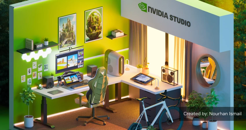 فنانة عربية تصمم الغرف مستعينة بالذكاء الاصطناعي وكروت NVIDIA RTX