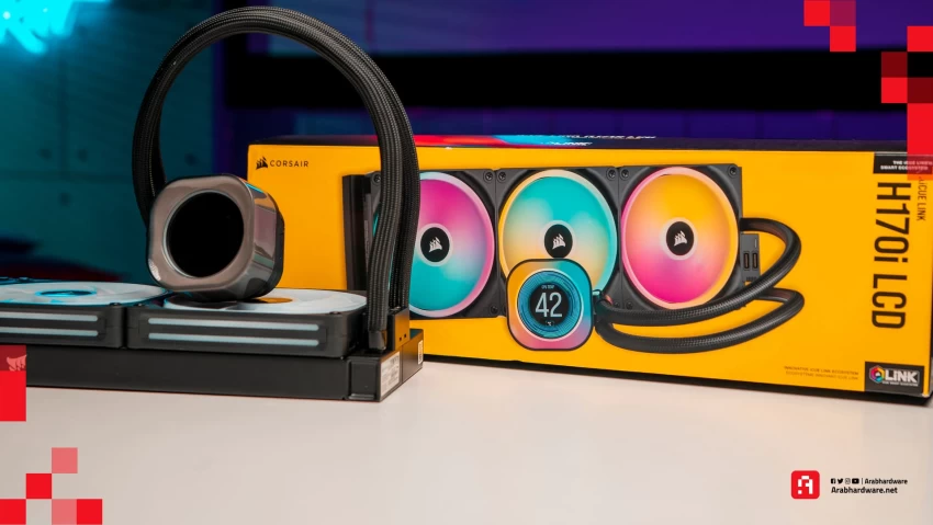 مراجعة المبرد iCUE Link H170i LCD