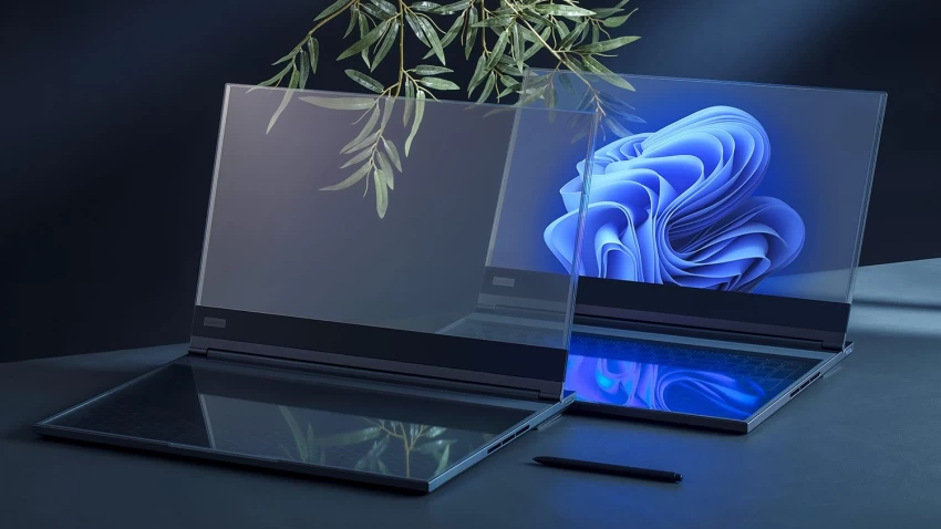 MWC 2024: لينوفو تكشف عن لابتوب شفاف بالكامل