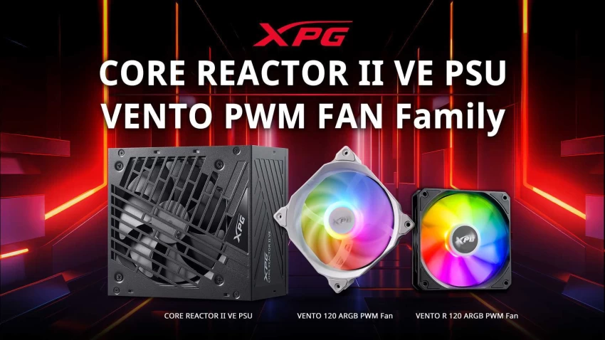 ADATA تعلن عن وحدات الباور سبلاي CORE REACTOR II VE ومراوح VENTO PWM