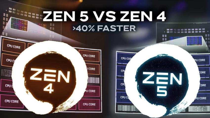 معمارية Zen 5 ستُقدّم مستويات أداء أفضل من Zen 4 بنسبة تصل إلى 40%