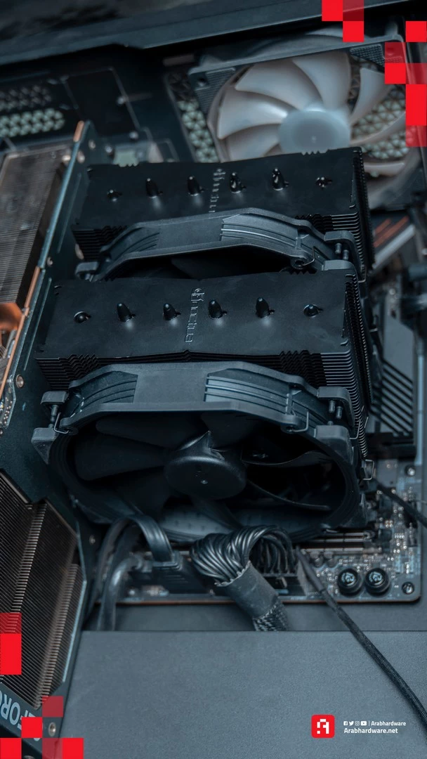 مراجعة المبرد الهوائي Noctua NH-D15 Chromax