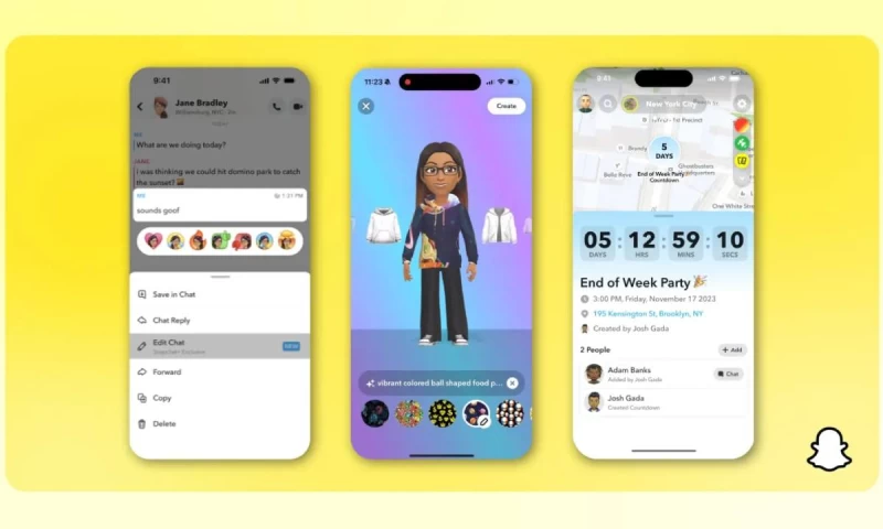 سناب شات تعلن عن ميزات الذكاء الاصطناعي التوليدي وتعديل الرسائل
