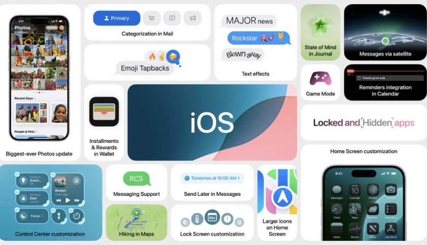ابل تعلن عن نظام التشغيل iOS 18 مع ميزات وتطبيق صور جديد والمزيد