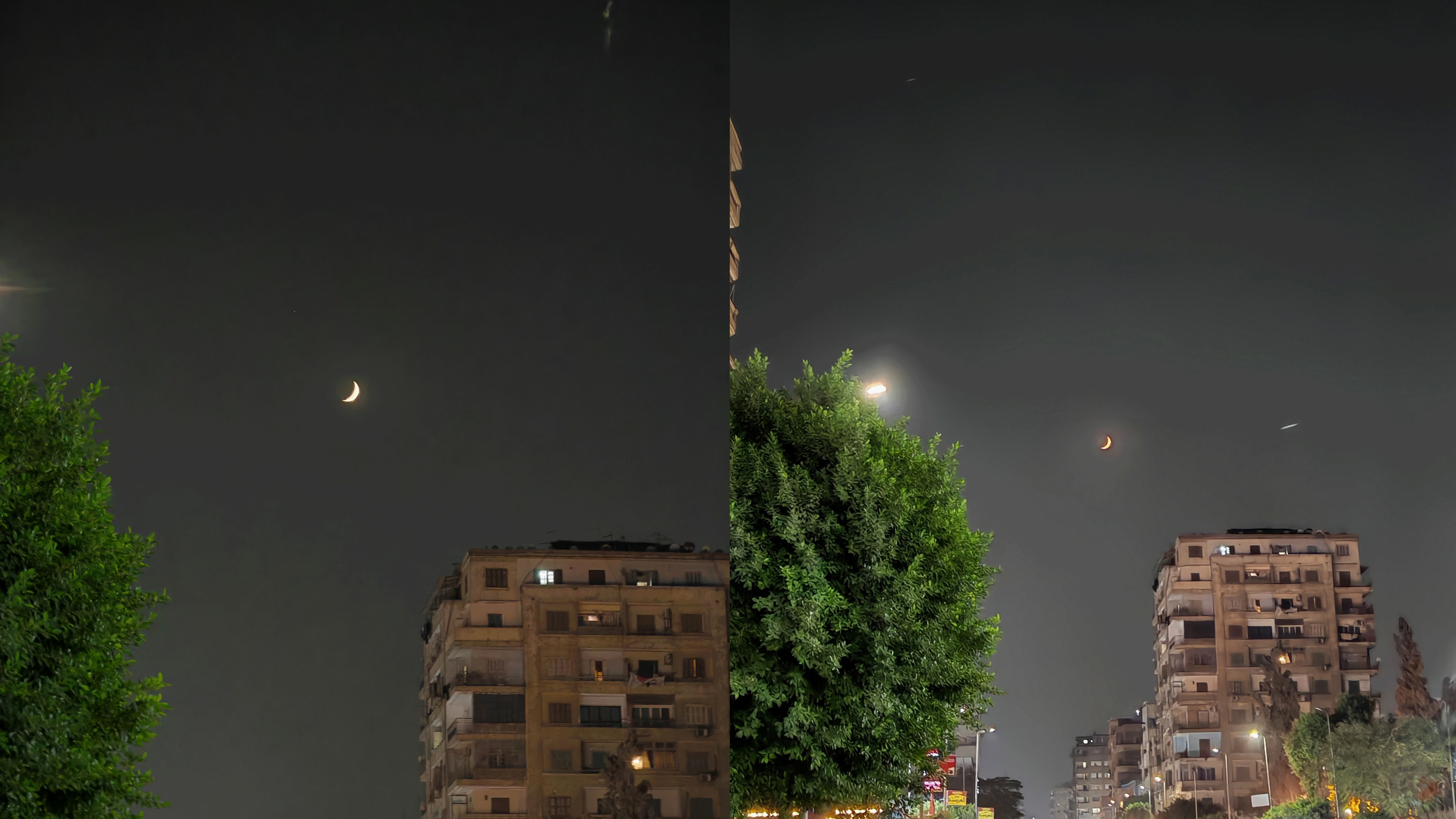 على اليمين: الكاميرا الرئيسية تقريب ×2 - على اليسار: كاميرا التقريب 3.5x على اليمين: الكاميرا الرئيسية تقريب ×2 - على اليسار: كاميرا التقريب 3.5x