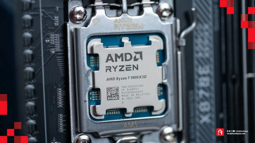 متخصص يفحص معالج Ryzen 7 9800X3D ويكتشف شيئًا مثيرًا للاهتمام!