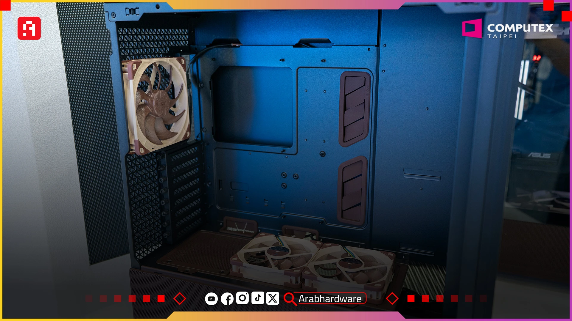 صندوق حاسوب Antec flux pro noctua edition صندوق حاسوب Antec flux pro noctua edition
