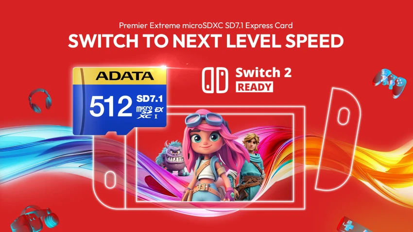 بطاقات ADATA microSDXC Express 7.1: الحل المثالي للـ Nintendo Switch 2