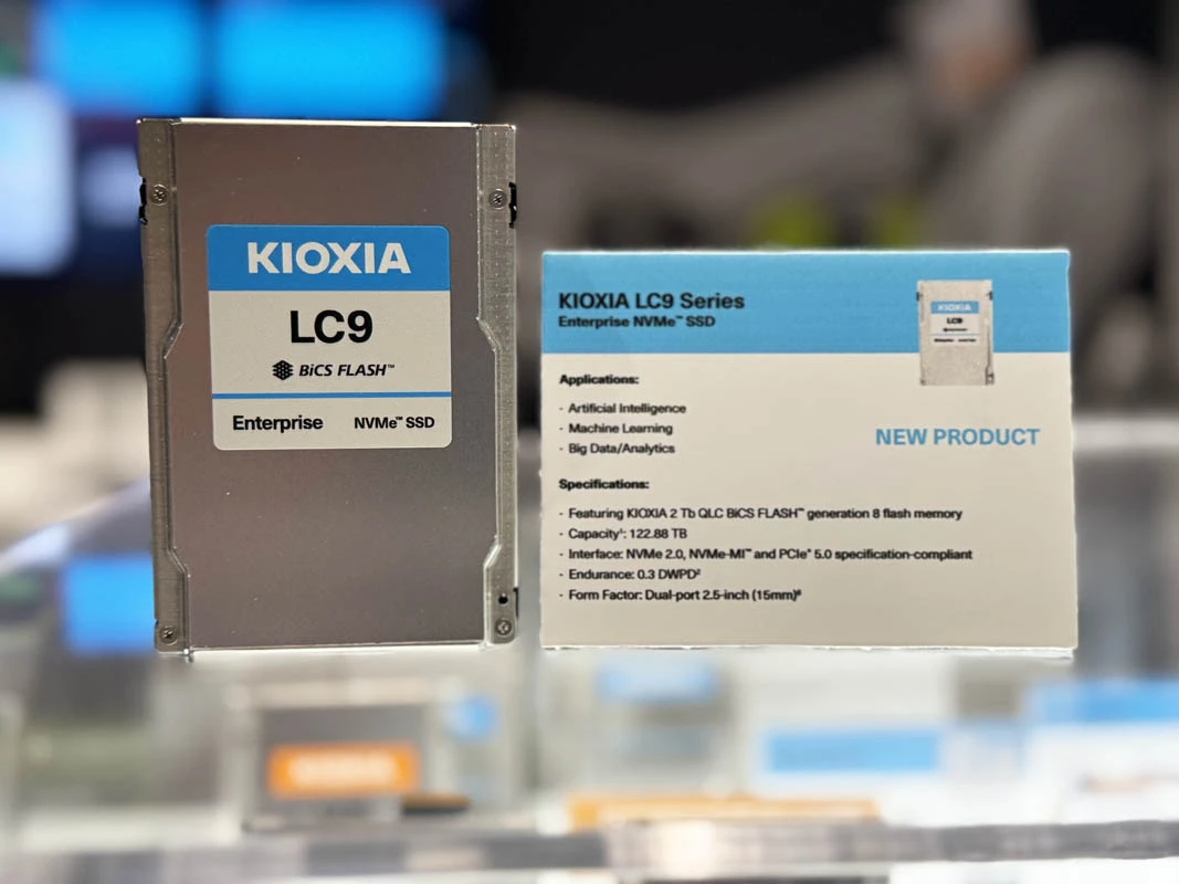 شركة Kioxia تطلق قرص SSD بسعة 245 تيرابايت!!