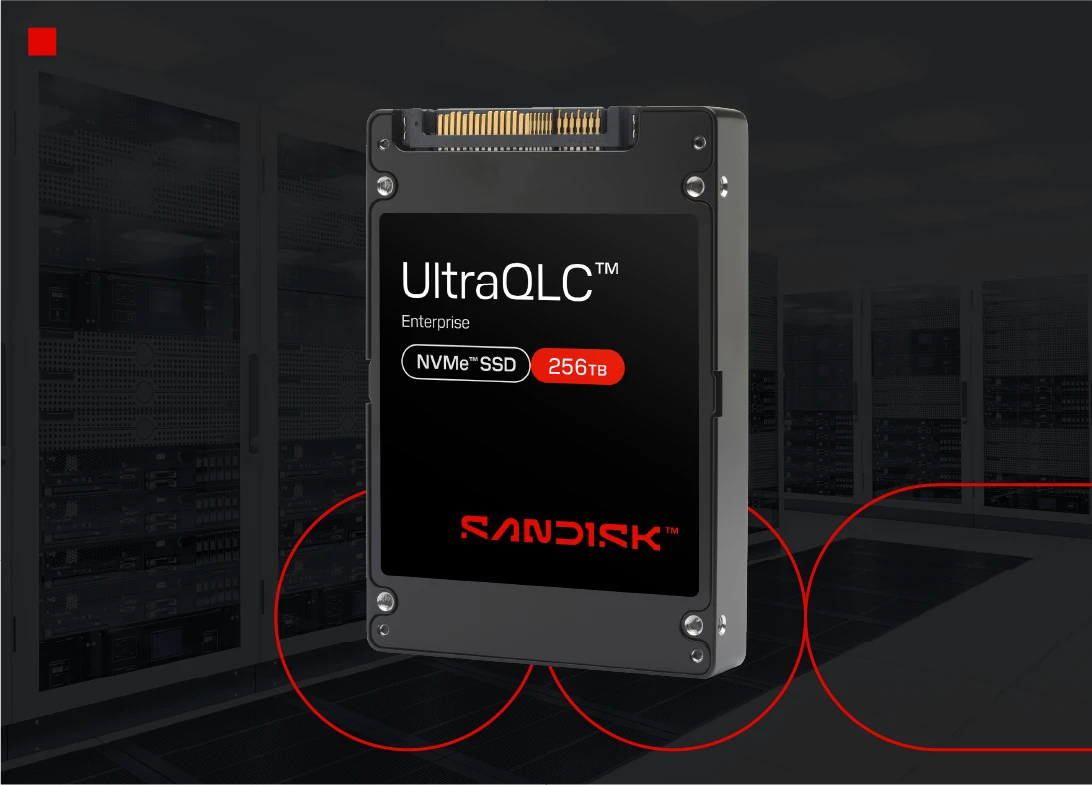 SanDisk تتفوق على Kioxia وتكشف عن SSD بسعة 256 تيرابايت