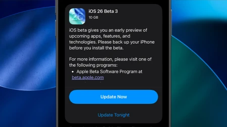 أبل تُطلق تحديث iOS 26 Public Beta 3