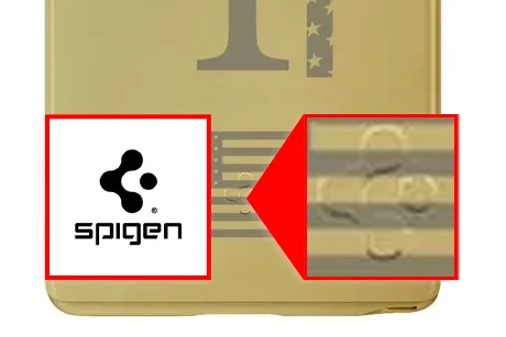العلامة التجارية لشركة الإكسسوارات Spigen على هاتف ترامب