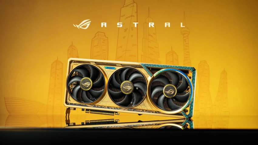 Asus تطلق RTX 5080 ذهبي، لكن بدون ذهب وبدون مراعاة للسعر!