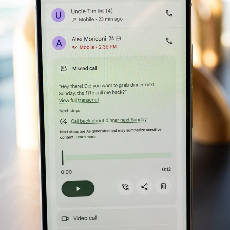 في تحديث لتطبيق الهاتف: جوجل تنسخ بوضوح خاصية من هواتف iPhone!