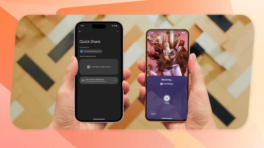 قد يدعم iPhone قريبًا: تطبيق Quick Share يأتي بواجهة جديدة في تحديث!