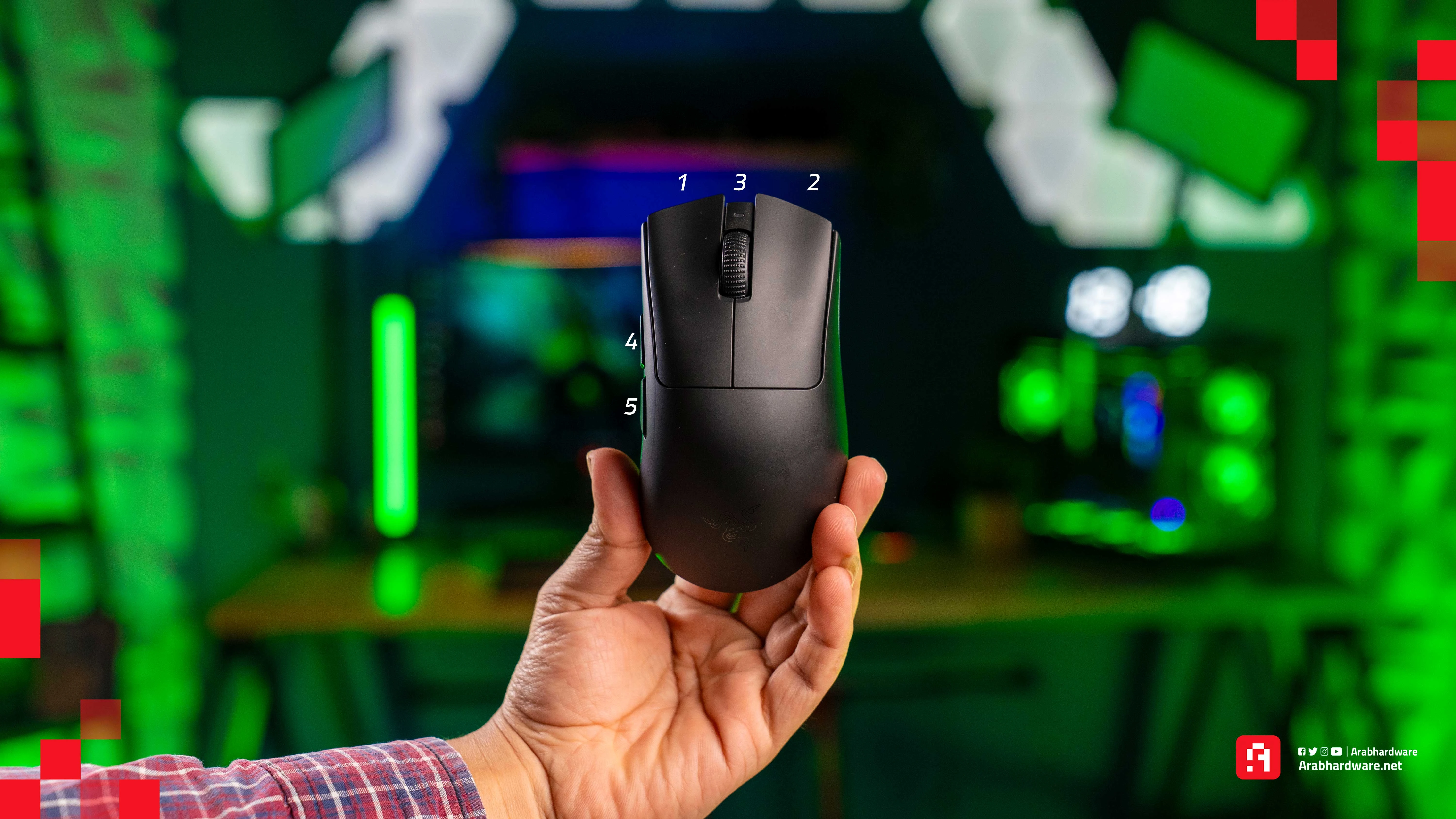 عدد الأزرار في ماوس DeathAdder V4 Pro 