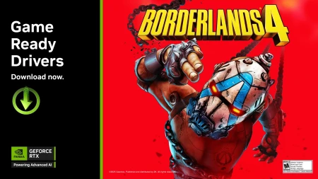 لعبة Borderlands 4 تنطلق مع دعم DLSS 4 وإصدار Game Ready Driver جديد