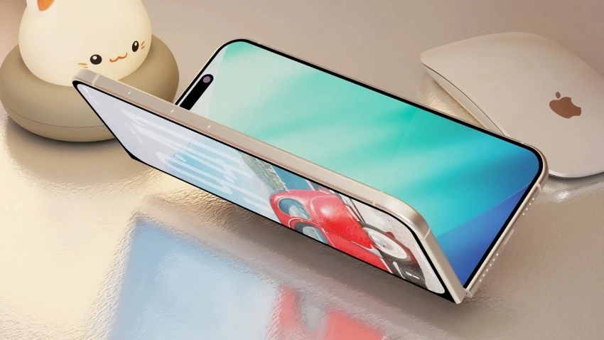 هاتف آبل فولد سيكون هاتفين iPhone Air ملتصقين ببعضهما البعض