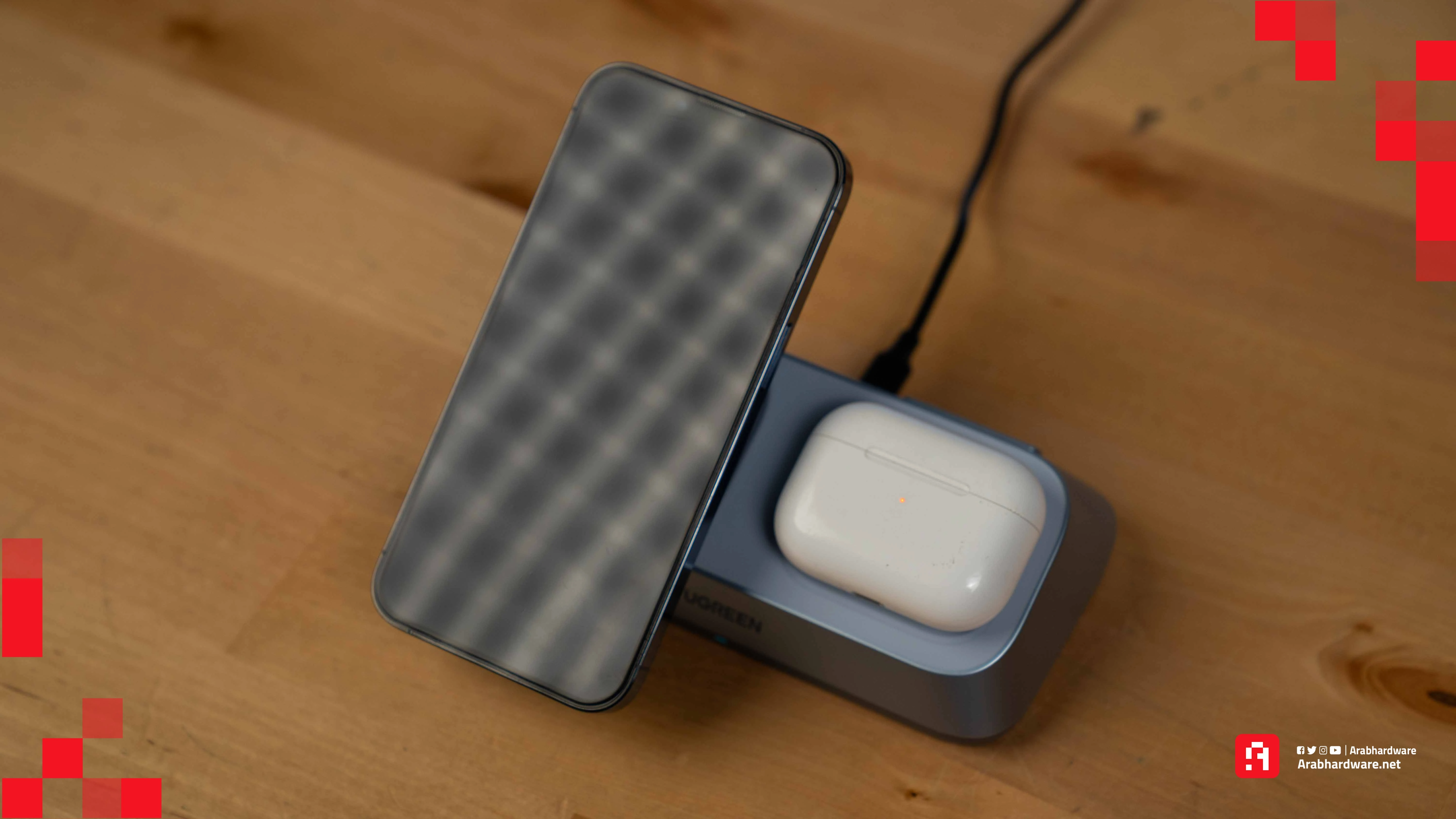 قاعدة شحن ساعة آبل في شاحن UGREEN MagFlow اللاسلكي 3 في 1 قاعدة شحن ساعة آبل في شاحن UGREEN MagFlow اللاسلكي 3 في 1