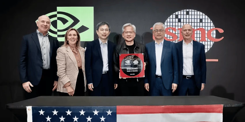 إنجاز تاريخي: Nvidia وTSMC تنتجان أول شريحة Blackwell داخل أمريكا!