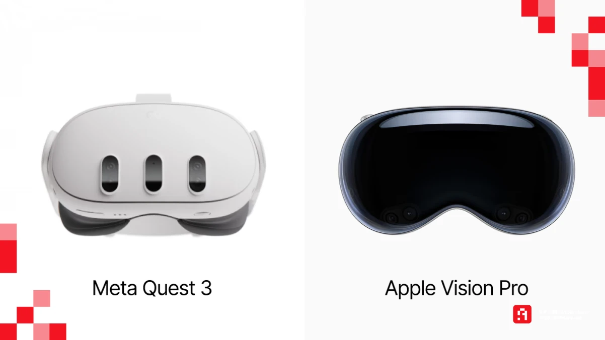 Meta Quest 3 and Apple Vision Pro