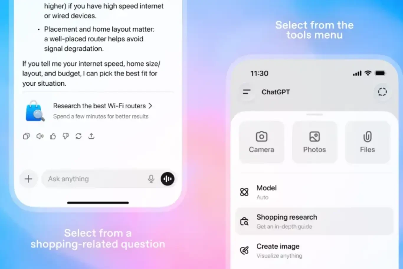 ميزة تسوق في ChatGPT تساعد المستخدمين على اختيار المنتجات وتقدم توصيات