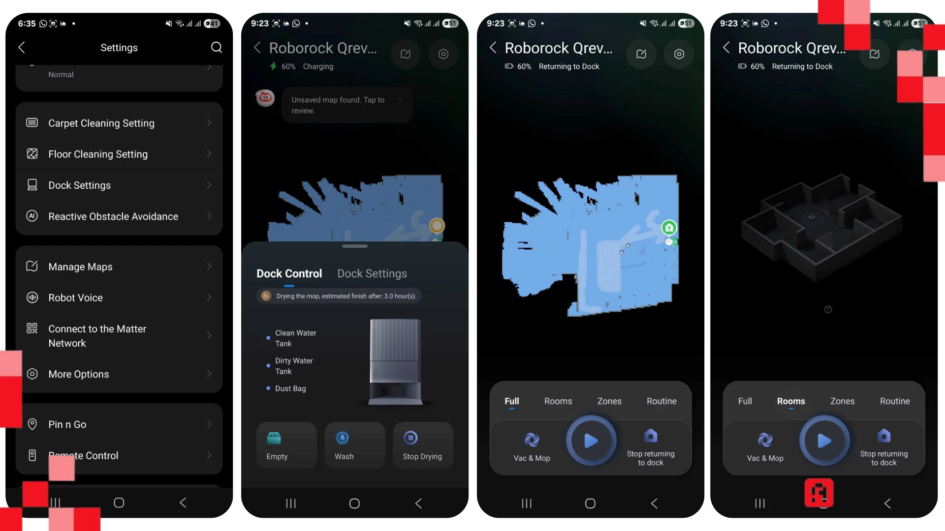 مراجعة مكنسة Roborock Qrevo 5AE: تجربة تنظيف متقدمة ومزايا عملية