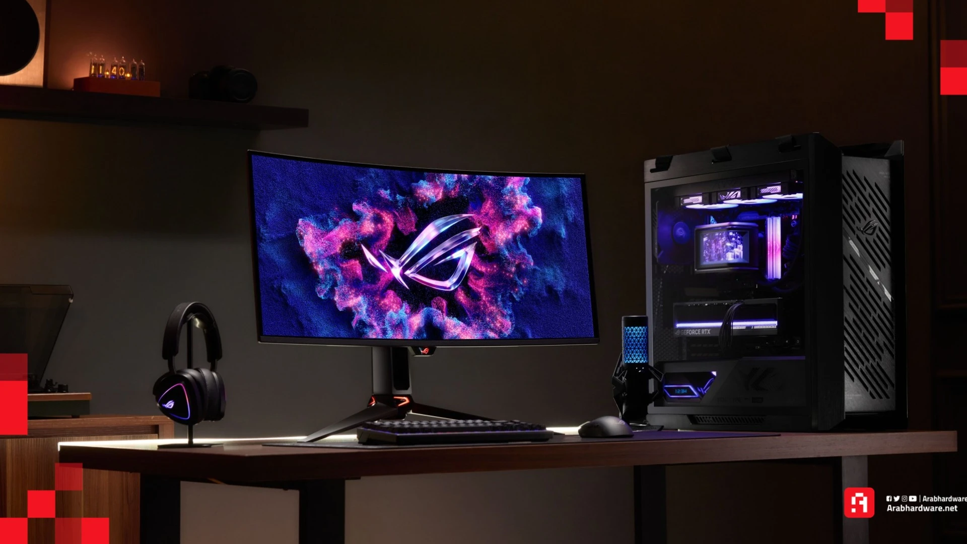 شاشات ألعاب OLED جديدة من Asus بنصوص أوضح وألوان أدق