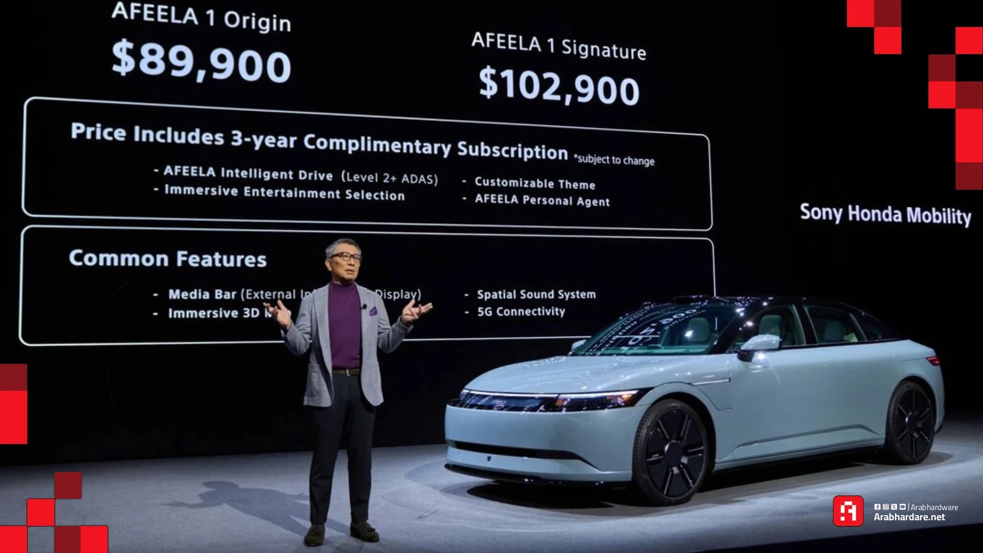 Afeela 1 Pricing info