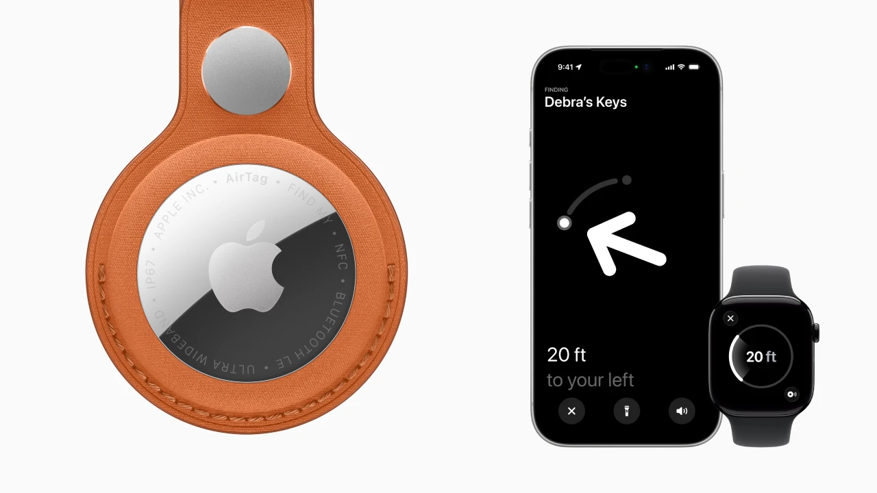 العثور على الآيرتاج من ساعة آبل مباشرة. الصورة: آبل