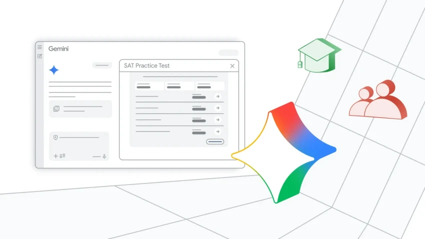 جوجل تضيف اختبارات SAT كاملة داخل Gemini بدون أي رسوم