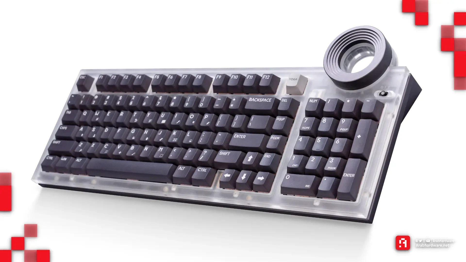 Lenovo تطلق لوحة مفاتيح ميكانيكية بقرص ضوئي عملاق